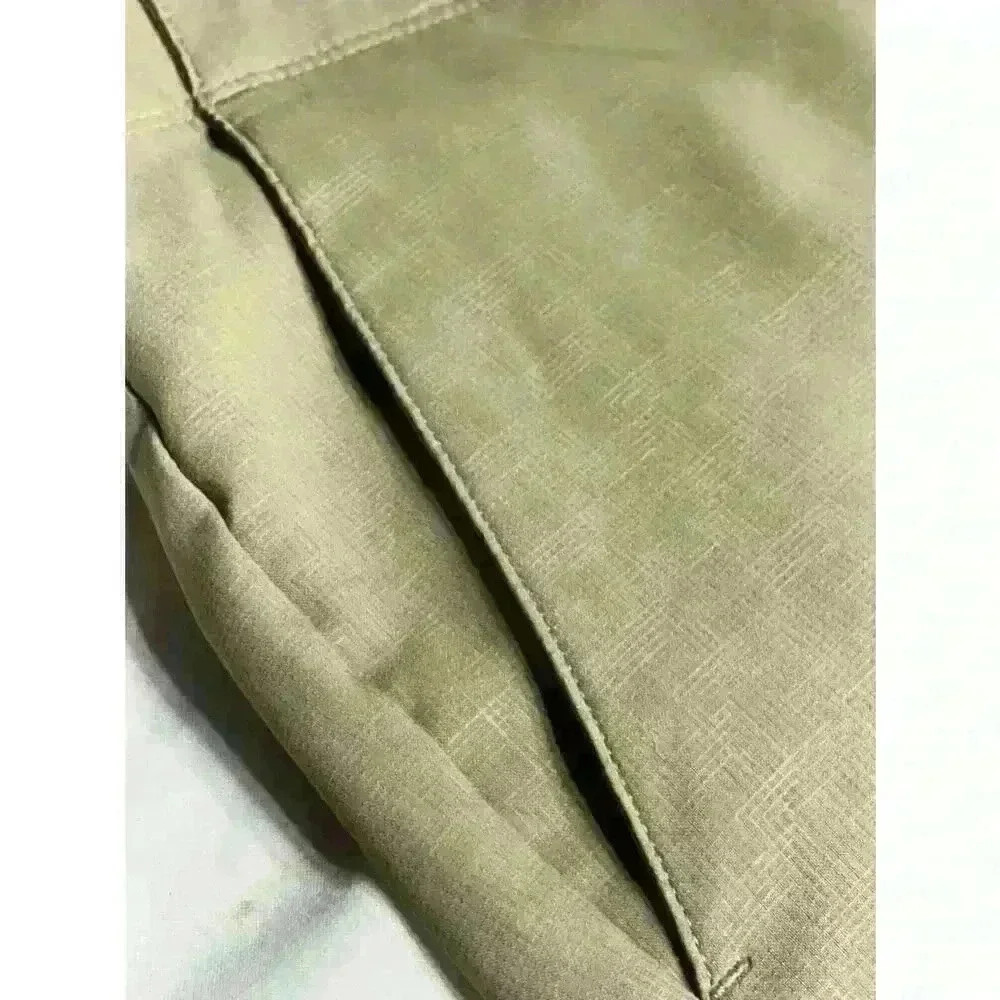 Pebble Beach Mens Size 32 Golf Shorts Dry-Luxe Performance Khaki Tan Flat Front - Picture 6 of 10